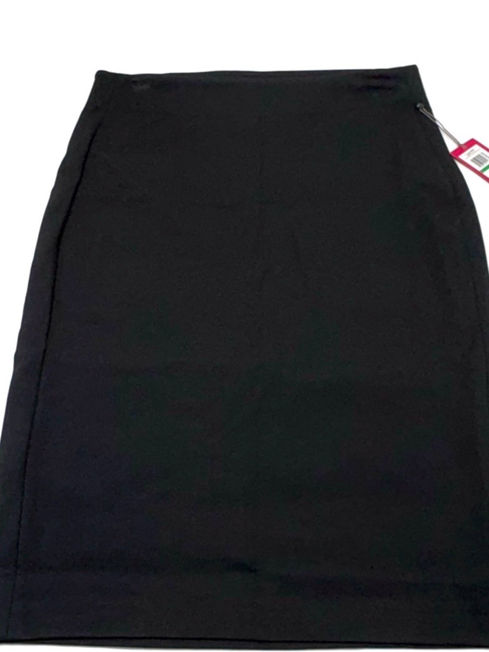 Vince Camuto NWT Black Pencil Skirt Ponte Knit Pull On Midi Office Career Plus X